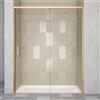Leroy Merlin Porta doccia scorrevole L 118-119.5 cm x H 200 cm per nicchia in vetro trasparente SP. 6 mm, profilo dorato, serie Jazz