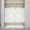 Leroy Merlin Porta doccia scorrevole L 119-119.5 cm x H 200 cm per nicchia in vetro smerigliato SP. 6 mm, profilo cromo, serie Jazz