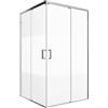 Leroy Merlin Lato per box doccia angolare dritto Jazz H 200 x L 90 cm, sp 6 mm cromo smerigliato