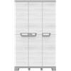 TERRY STORAGE Armadio alto Sequoia TERRY STORAGE in polipropilene, grigio L 102 x H 172 x P 39 cm 3 ante, adatto per interno/esterno