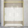Leroy Merlin Porta doccia scorrevole L 118-119.5 cm x H 200 cm per nicchia in vetro smerigliato SP. 6 mm, profilo dorato, serie Jazz