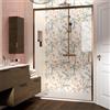 Leroy Merlin Porta doccia scorrevole L 138-139.5 cm x H 200 cm per nicchia in vetro trasparente SP. 6 mm, profilo dorato, serie Jazz