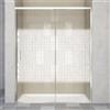 Leroy Merlin Porta doccia scorrevole L 138-139.5 cm x H 200 cm per nicchia in vetro smerigliato SP. 6 mm, profilo lucido cromo, serie Jazz