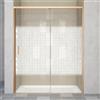 Leroy Merlin Porta doccia scorrevole L 118-119.5 cm x H 200 cm per nicchia in vetro smerigliato SP. 6 mm, profilo dorato, serie Jazz