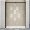 Leroy Merlin Porta doccia scorrevole L 138-139.5 cm x H 200 cm per nicchia in vetro trasparente SP. 6 mm, profilo opaco nero, serie Jazz
