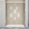 Leroy Merlin Porta doccia scorrevole L 138-139.5 cm x H 200 cm per nicchia in vetro trasparente SP. 6 mm, profilo lucido cromo, serie Jazz