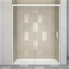 Leroy Merlin Porta doccia scorrevole L 138-139.5 cm x H 200 cm per nicchia in vetro trasparente SP. 6 mm, profilo opaco bianco, serie Jazz