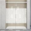 Leroy Merlin Porta doccia scorrevole L 139-139.5 cm x H 200 cm per nicchia in vetro smerigliato SP. 6 mm, profilo cromo, serie Jazz