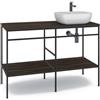 MADERO Mobile bagno da terra con lavabo L 120 x H 92 x P 45.5 cm marrone per vasca centrale Outline