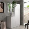 SENSEA Mobile lavanderia Jnka 1 anta in truciolare bianco opaco P 45 x L 50 x H 89 cm