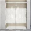 Leroy Merlin Porta doccia scorrevole L 138-139.5 cm x H 200 cm per nicchia in vetro smerigliato SP. 6 mm, profilo lucido cromo, serie Jazz