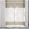 Leroy Merlin Porta doccia scorrevole L 138-139.5 cm x H 200 cm per nicchia in vetro smerigliato SP. 6 mm, profilo opaco bianco, serie Jazz