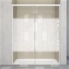 Leroy Merlin Porta doccia scorrevole L 158-159.5 cm x H 200 cm per nicchia in vetro smerigliato SP. 6 mm, profilo opaco bianco, serie Jazz