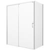 Leroy Merlin Porta doccia L 67-68 cm x H 200 cm per nicchia in vetro trasparente SP. 6 mm, profilo opaco bianco, serie Jazz