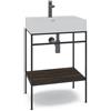 MADERO Mobile bagno da terra con lavabo L 60 x H 89 x P 45.5 cm marrone per vasca centrale Outline