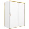 Leroy Merlin Porta doccia L 67-68 cm x H 200 cm per nicchia in vetro trasparente SP. 6 mm, profilo dorato, serie Jazz