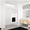 Leroy Merlin Box doccia walk-in Elidesign, vetro serigrafato 8 mm, L max 160 cm x H 200 cm, profilo cromo