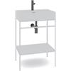 MADERO Mobile bagno da terra con lavabo Outline L 60 x H 89 x P 45.5 cm bianco per vasca centrale
