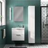 SENSEA Pensile bagno Jnka specchio in truciolare SENSEA, 1 anta apertura da destra e sinistra P 14 x L 50 x H 75 cm
