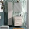 SENSEA Pensile bagno Jnka specchio in vetro SENSEA, 1 anta apertura da destra e sinistra P 14 x L 60 x H 75 cm
