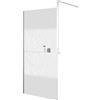 Leroy Merlin Box doccia walk-in Elidesign, vetro serigrafato 8 mm, L max 140 cm x H 200 cm, profilo cromo