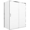 Leroy Merlin Porta doccia L 87-88 cm x H 200 cm per nicchia in vetro trasparente SP. 6 mm, profilo lucido cromo, serie Jazz