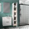 SENSEA Colonna per mobile bagno Jnka SENSEA 1 anta P 32 x L 30 x H 180 cm bianco lucido truciolare