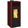 Invicta Stufa a pellet ventilata INVICTA Nola 10 plus 9.5 KW rossa