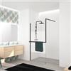Leroy Merlin Box doccia walk-in Elidesign, vetro serigrafato 8 mm, L max 160 cm x H 200 cm, profilo nero