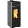 Invicta Stufa a pellet ventilata INVICTA Nola 10 plus 9.5 KW grigia