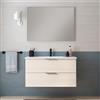 SENSEA Mobile da bagno sospeso sotto lavabo L 90 x H 55 x P 45 cm bianco, 2 cassetti SENSEA Jnka