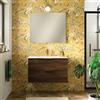 SENSEA Mobile da bagno sospeso sotto lavabo L 90 x H 55 x P 45 cm noce, 2 cassetti SENSEA Jnka