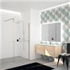 Leroy Merlin Box doccia walk-in Elidesign, vetro 8 mm, L 120 cm x H 200 cm, profilo dorato