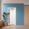 Leroy Merlin Porta interna pieghevole a libro Round Elm in legno colore bianco, L 80 x H 210 cm, apertura a destra
