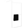 Leroy Merlin Box doccia walk-in Elidesign, vetro serigrafato 8 mm, L max 140 cm x H 200 cm, profilo cromo