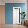 Leroy Merlin Porta interna pieghevole a libro Round Elm in legno colore bianco, L 70 x H 210 cm, apertura a sinistra