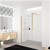 Leroy Merlin Box doccia walk-in Elidesign, vetro 8 mm, L max 140 cm x H 200 cm, profilo dorato