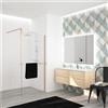 Leroy Merlin Box doccia walk-in Elidesign, vetro 8 mm, L max 160 cm x H 200 cm, profilo dorato