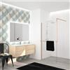 Leroy Merlin Box doccia walk-in Elidesign, vetro 8 mm, L max 160 cm x H 200 cm, profilo dorato