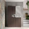 SENSEA Colonna per mobile bagno Jnka SENSEA 1 anta P 45 x L 35 x H 194 cm legno noce truciolare