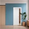 Leroy Merlin Porta interna scorrevole Round Elm in legno colore bianco, L 80 x H 210 cm, apertura reversibile