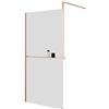 Leroy Merlin Box doccia walk-in Elidesign, vetro 8 mm, L max 140 cm x H 200 cm, profilo dorato