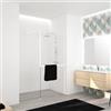 Leroy Merlin Box doccia walk-in Elidesign, vetro 8 mm, L max 160 cm x H 200 cm, profilo bianco