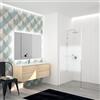 Leroy Merlin Box doccia walk-in Elidesign, vetro serigrafato 8 mm, L 120 cm x H 200 cm, profilo bianco