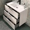 SENSEA Mobile da bagno sospeso sotto lavabo L 80 x H 72 x P 45 cm bianco, 3 cassetti SENSEA Jnka