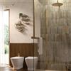 Leroy Merlin Box doccia walk-in Elidesign, vetro 8 mm, L max 160 cm x H 200 cm, profilo dorato