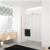 Leroy Merlin Box doccia walk-in Elidesign, vetro 8 mm, L 120 cm x H 200 cm, profilo dorato