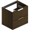 SENSEA Mobile da bagno sospeso sotto lavabo L 60 x H 55 x P 45 cm noce, 2 cassetti SENSEA Jnka