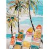BUBOLA&NAIBO Stampa su tela Palme surf 120 x 90 cm