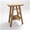 Leroy Merlin Mobile da bagno da fissare sotto lavabo L 56 x H 80 x P 42 cm teak spazzolato opaco, Jap